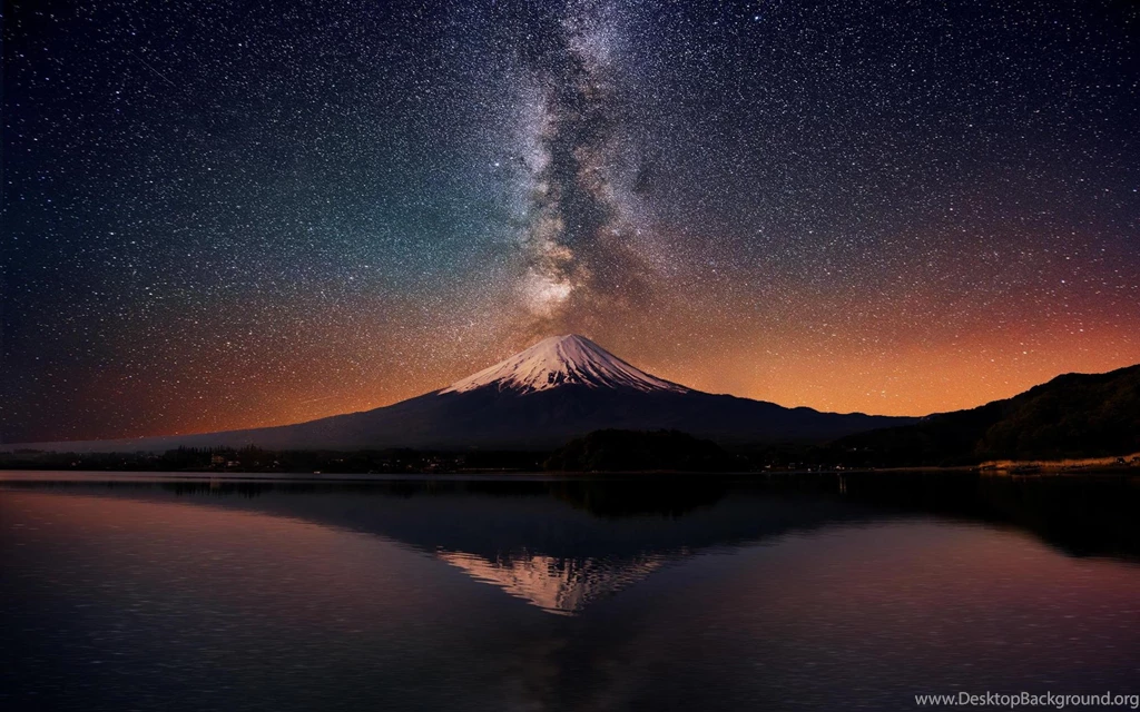 Milky Way Over Mt. Fuji Wallpaper,stars HD Wallpaper,fuji HD ...