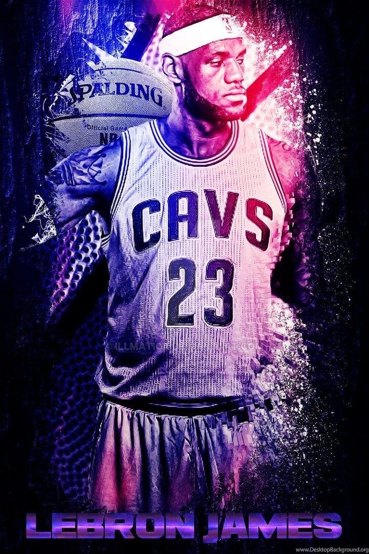 King James Cleveland Cavaliers Artist Painting By Illmatica On ...