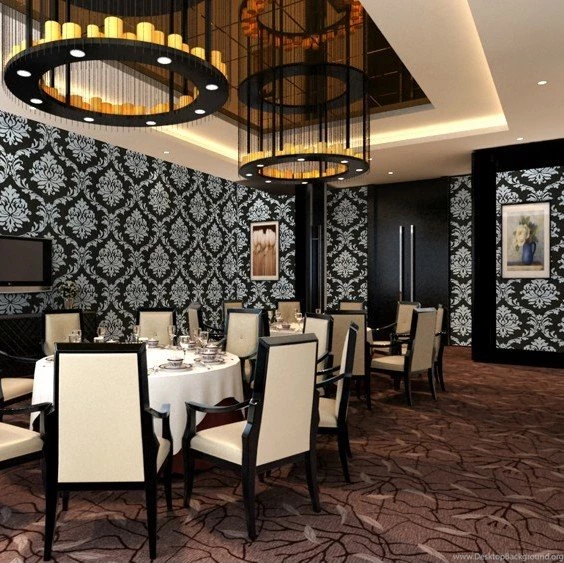 Popular Black White Damask Wallpaper Buy Cheap Black White Damask ...