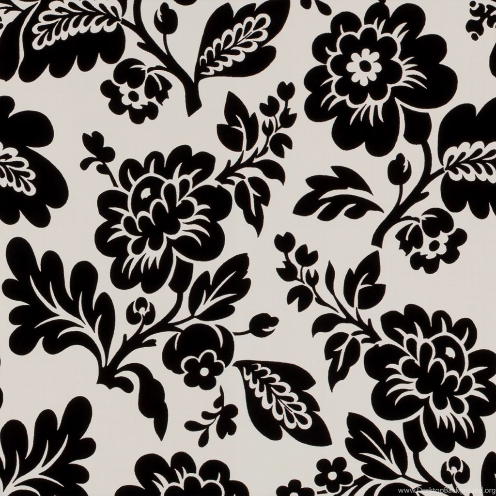 Black & White Floral Wallpapers