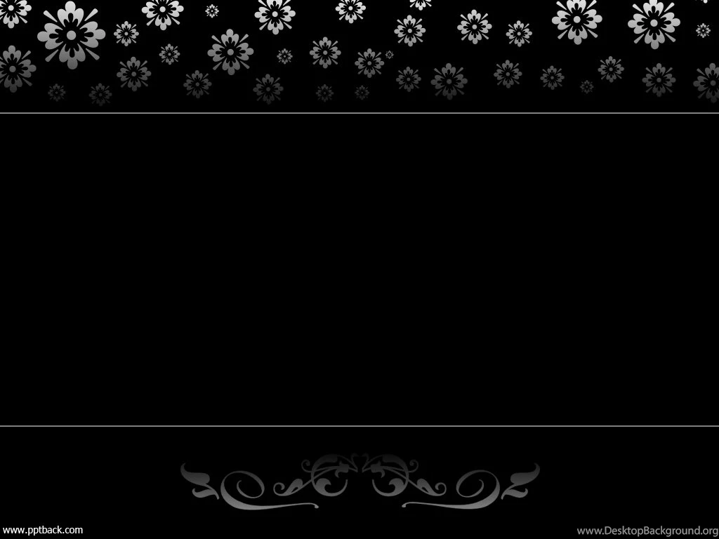 With Decorated White Flowers Design.. Black White Ornate Flowers ...