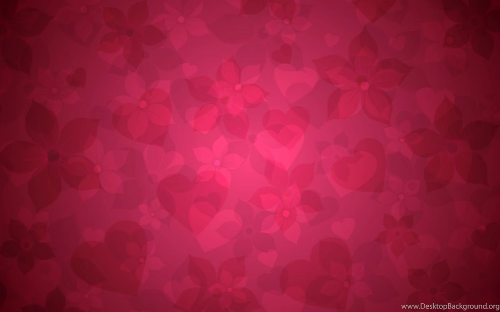 Download Wallpapers 1280x800 Background, Hearts, Flowers, Graphic ...