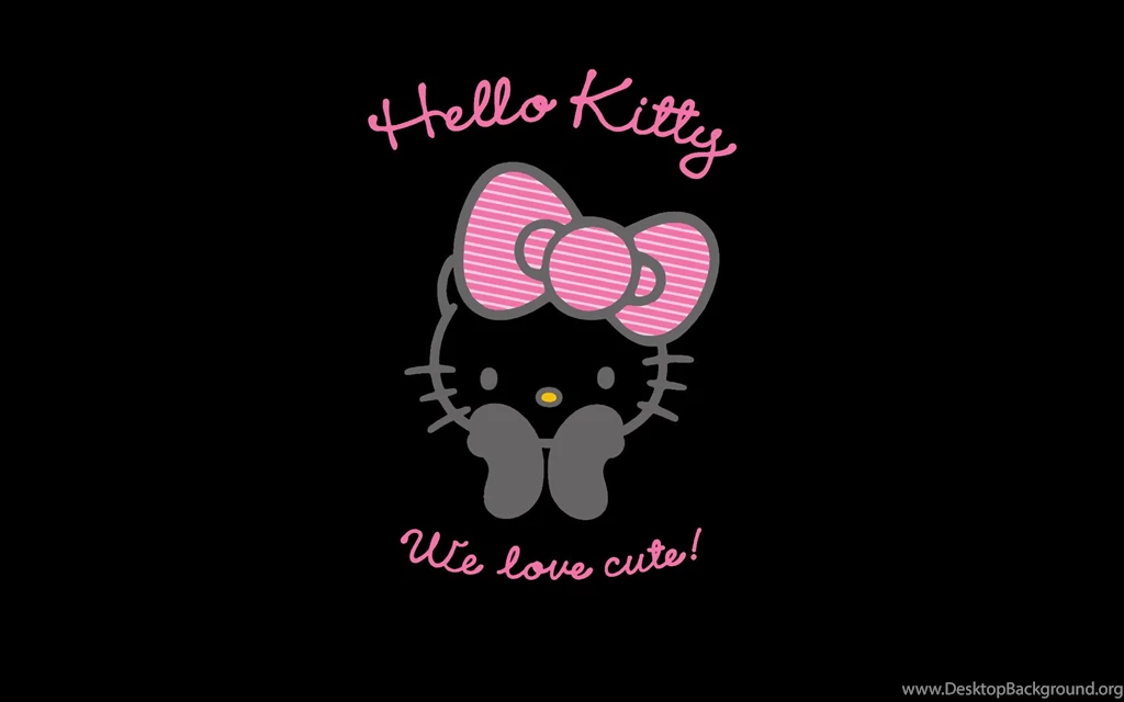 Free Black Hello Kitty Wallpapers Widescreen
