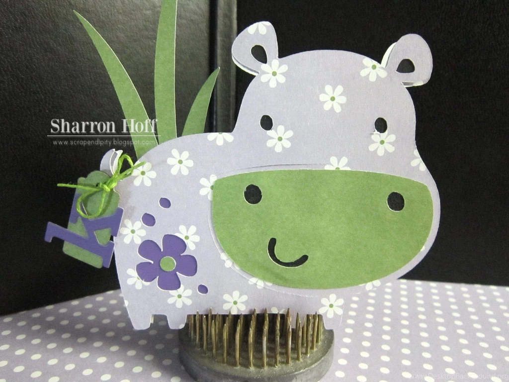 Obsessed With Scrapbooking: Sweet Baby Hippo Card