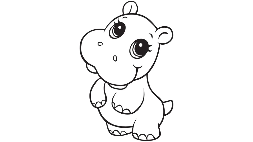 Hippo Coloring Pages