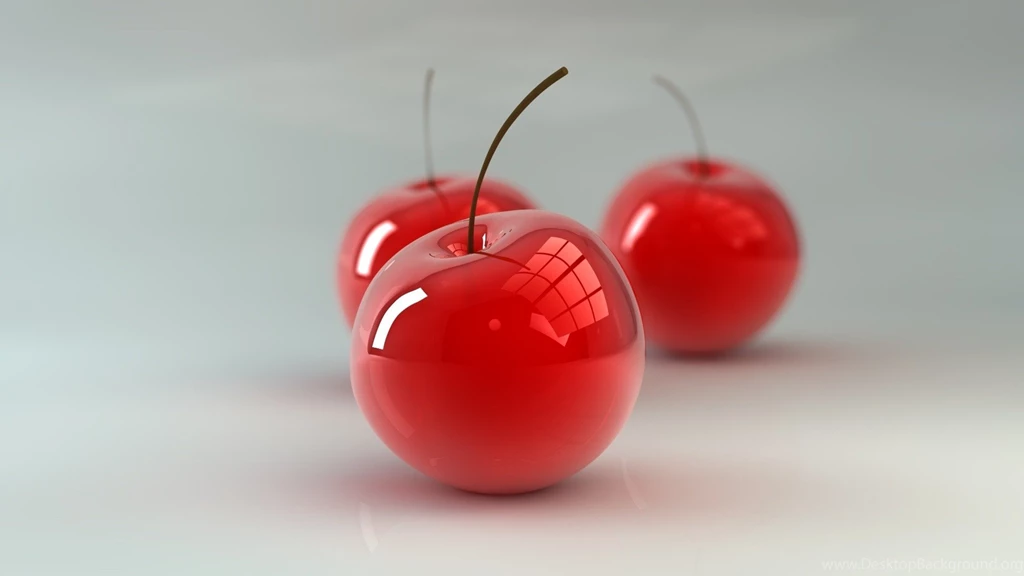 3D RED APPLES DESKTOP BACKGROUND WALLPAPER (1080p)   HD IMAGE