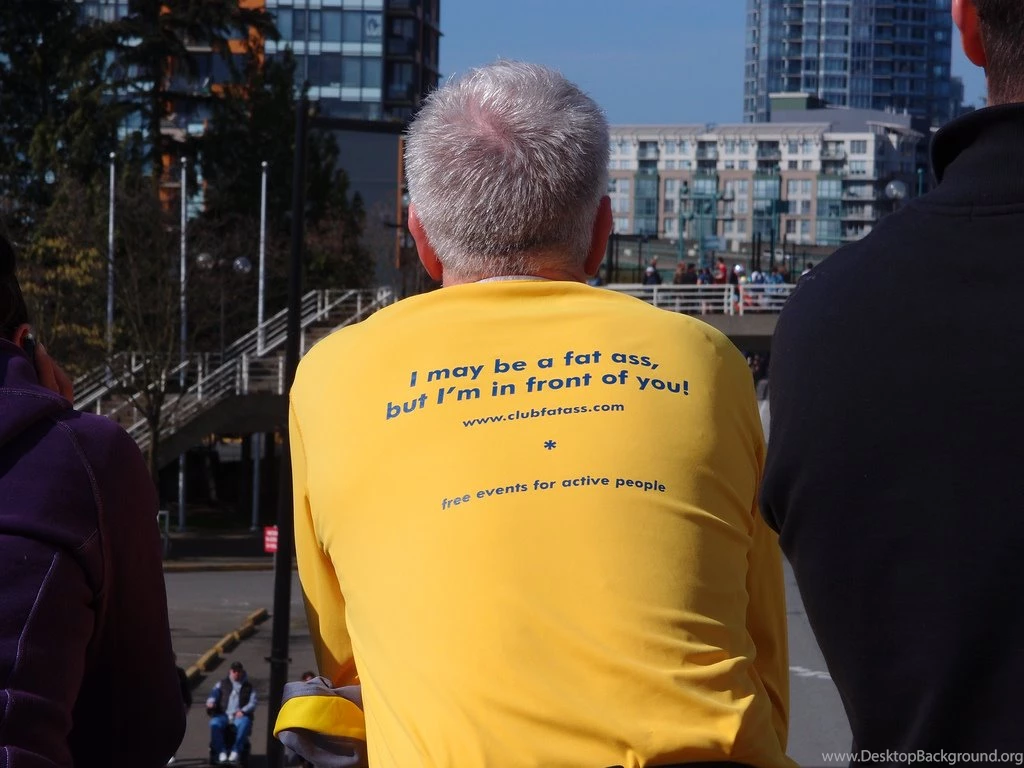 I May Be A Fat Ass, But I'm In Front Of You!" @ Vancouver Marathon ...