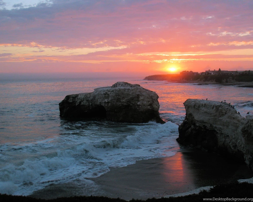 California Beach Beautiful Sunset Wallpapers