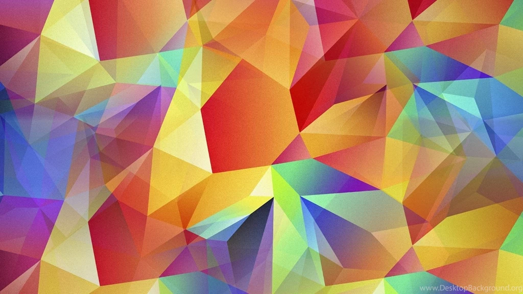 Samsung Galaxy S5 Abstract Colorful Triangles Desktop Wallpapers
