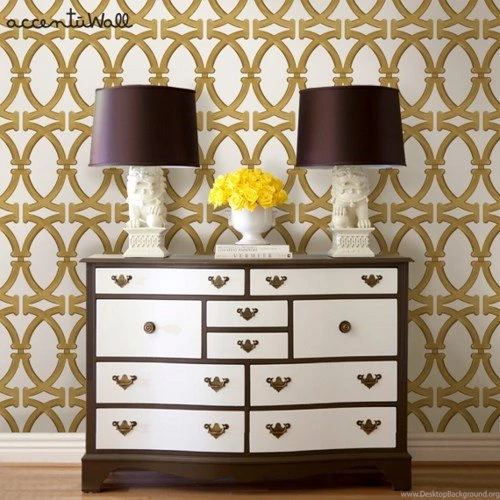 Links Gold Peel And Stick Fabric Wallpapers   2ft X 4ft Sheet ...