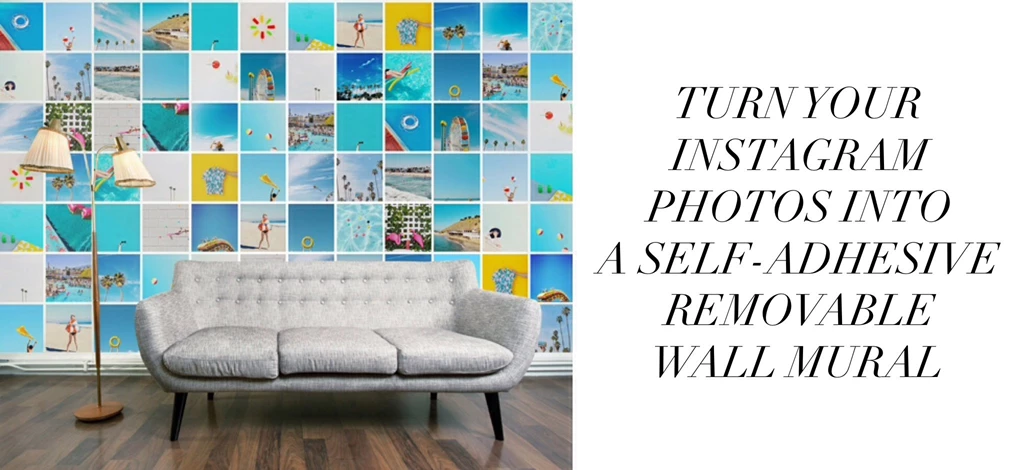 Custom Printed, Removable Wall Murals. Turn Your Instagram Photos ...