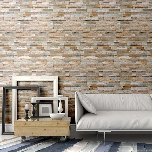 Modern Brick Indira Peel & Stick Repositionable Fabric Wallpapers ...