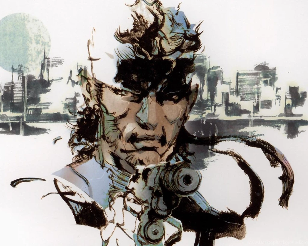 Metal Gear Solid Snake Pistol Artwork Widescreen Image Picture Hd ...