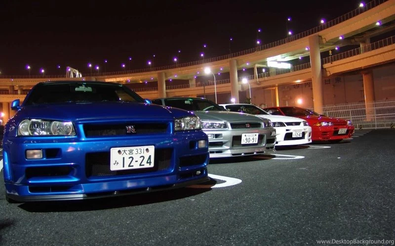 Blue Cars Front Nissan Vehicles Nissan Skyline Front View Side ...