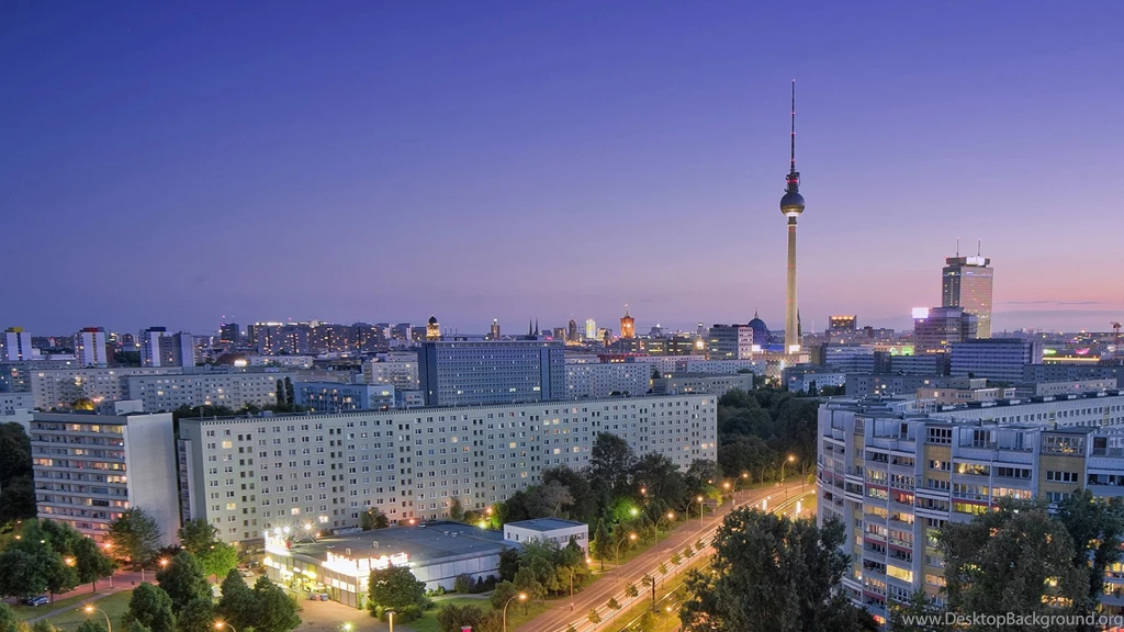 Download Wallpapers 2560x1440 Berlin, City, Roads, Houses, View ...