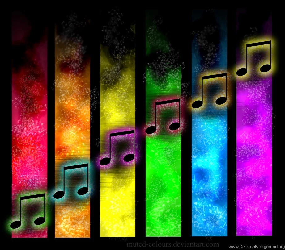 Colorful Music Notes Wallpapers