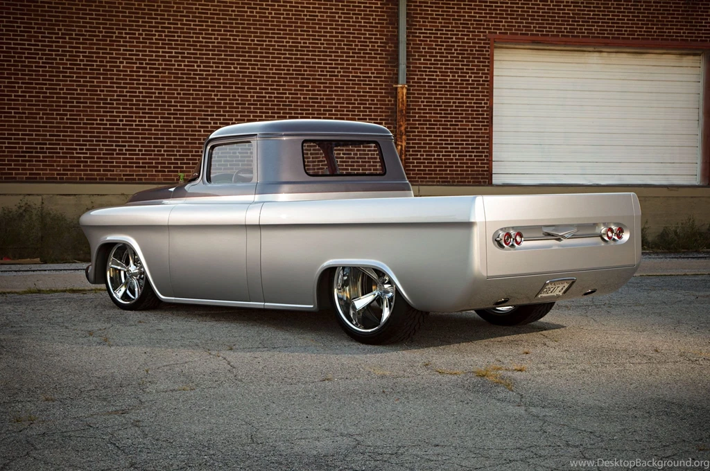 1957 Chevrolet Chevy Pickup Cameo Quiksilver Custom Street Rodder ...