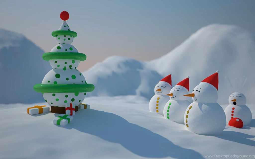 Christmas, Wallpaper, Snowmen, Backgrounds (