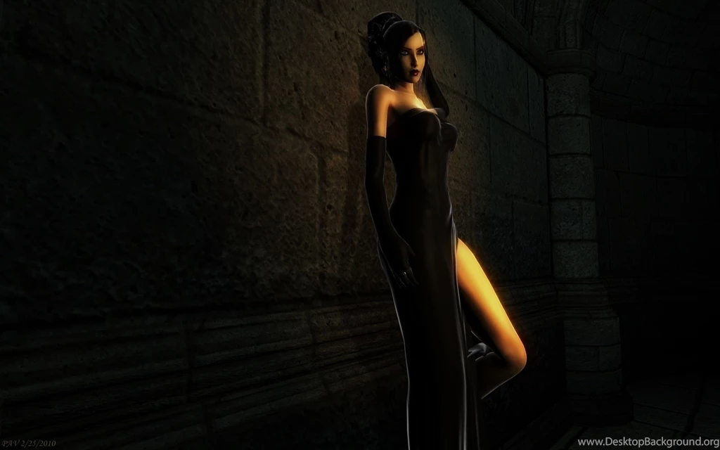 Dark, Elegance, Autumn, Girls, Wallpapers, Gothic (
