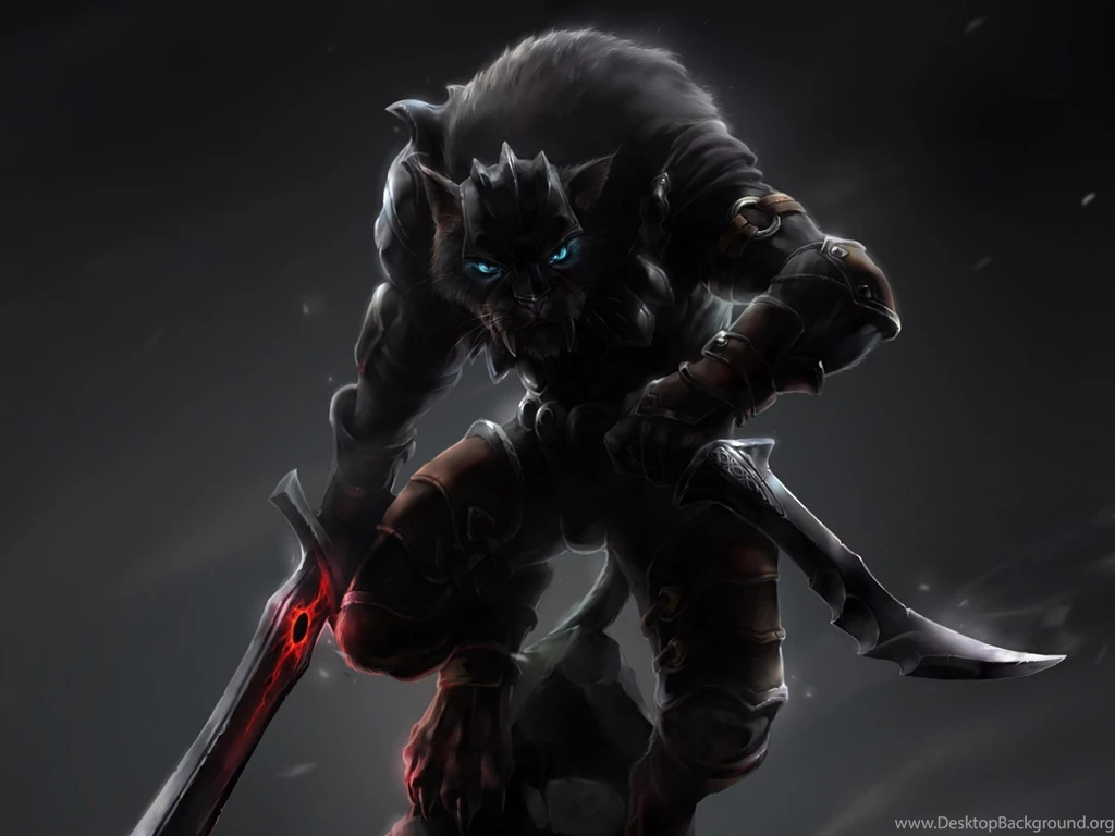 1920x1440 Fantasy Feline Warrior Wallpapers