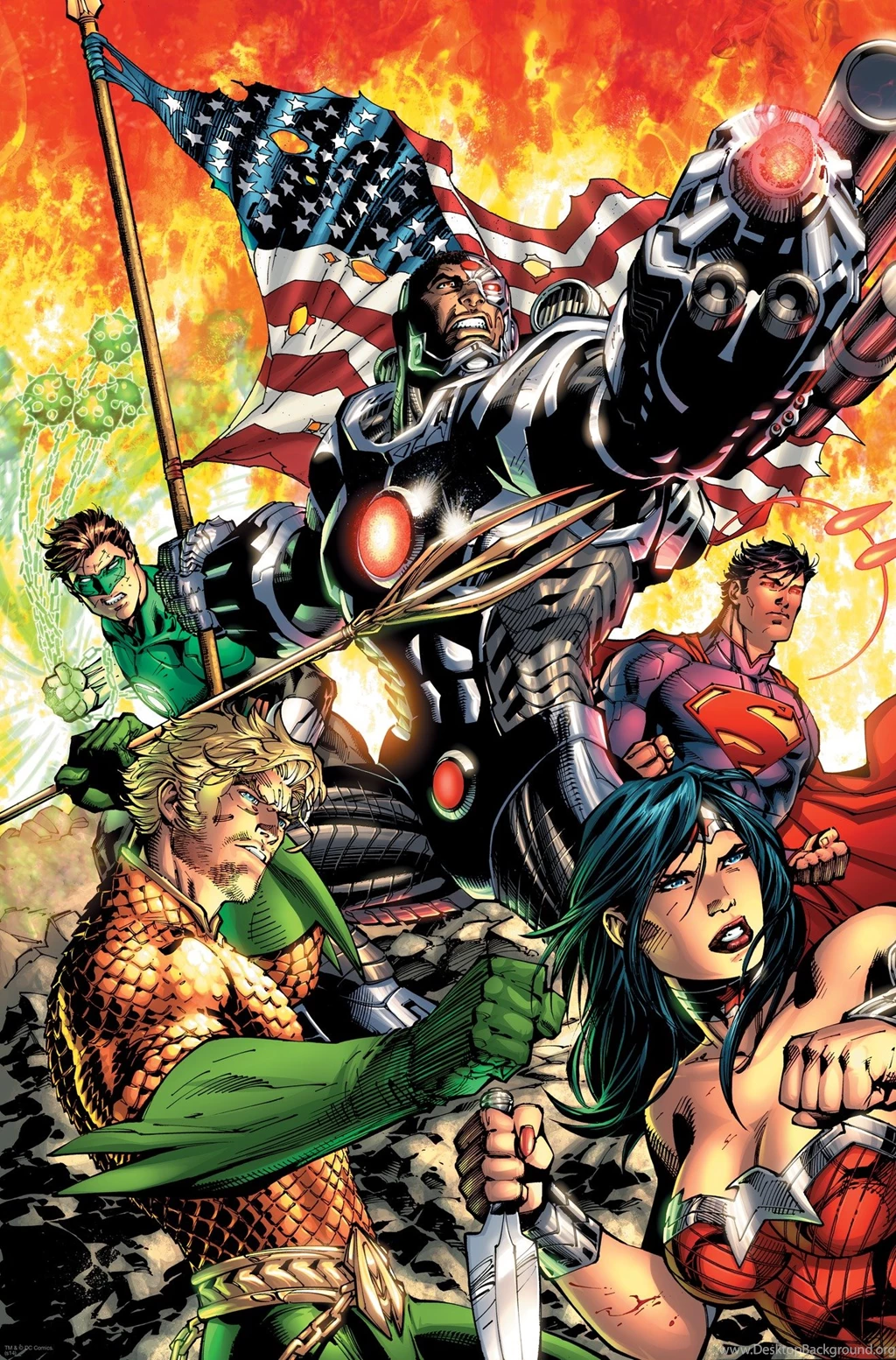 DC Comics Justice League New 52 Wall Mural