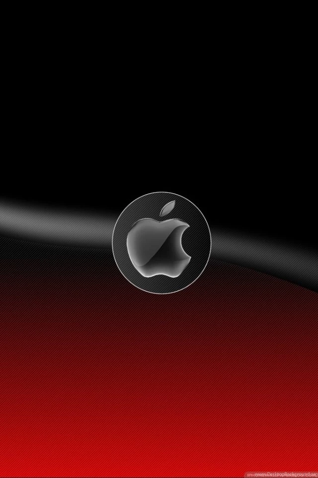Wallpapers Logo Apple Red Black Iphone 640x960