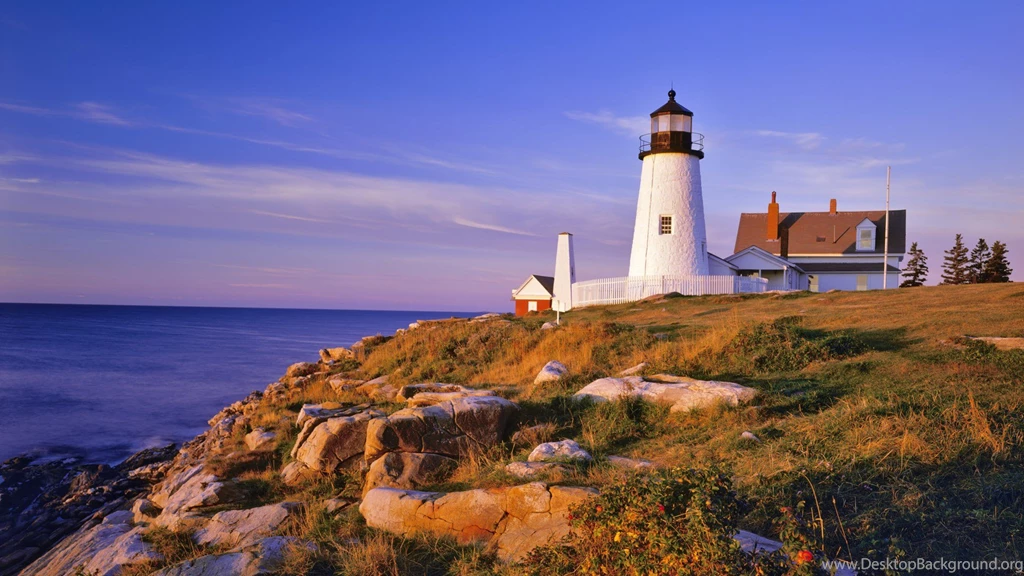 Pemaquid Lighthouse And Cliffs, Maine, USA 1920*1080第18 Desktop ...