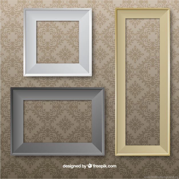 Frame Collection Over Wallpapers Vector