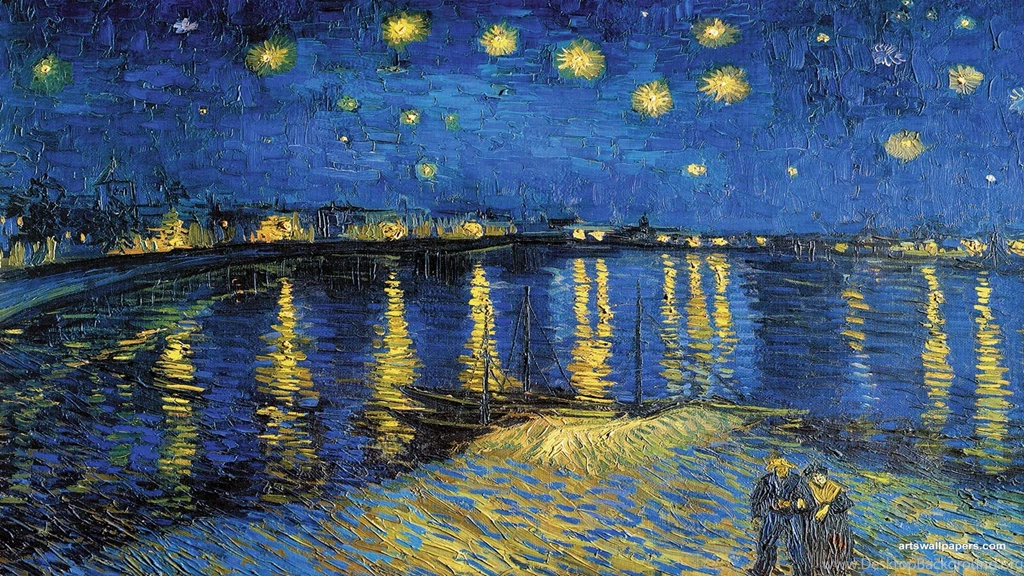 Wallpapers Tardis Starry Night Vincent Van Gogh Over The Rhone ...
