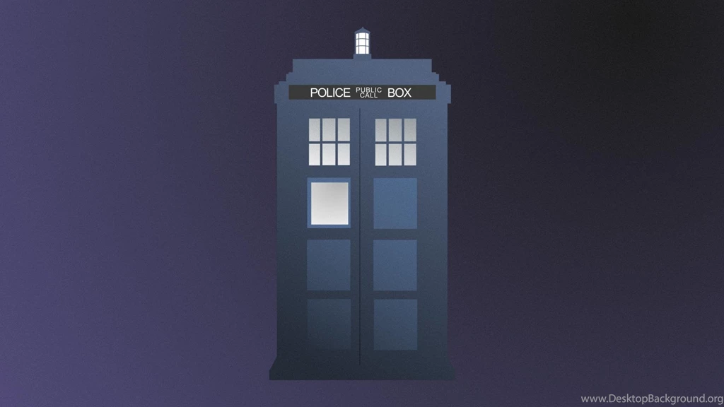 Minimalist Doctor Who Tardis [1920x1080] [OC] : Wallpapers