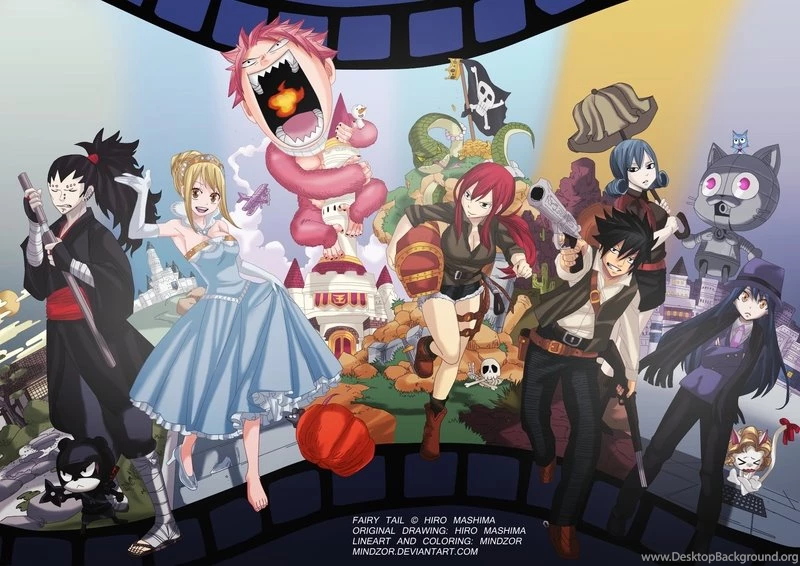 Fairy Tail Anime Erza And Lucy