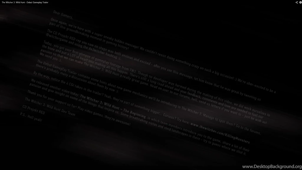 YT]The Witcher 3: Wild Hunt   Debut Gameplay Trailer   Page 6