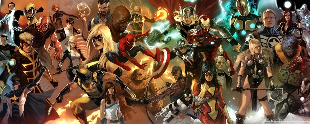 Marvel Comics Characters HD Desktop Wallpapers : Dual Monitor