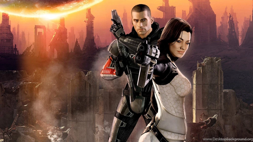 Shepard And Miranda Lawson Wallpapers For iPhone 3G/3GS