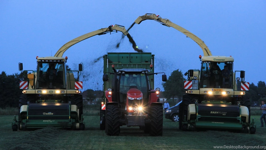 Krone Demonstration Goes 2013 + Massey Ferguson 7624 + Krone ZX450 ...
