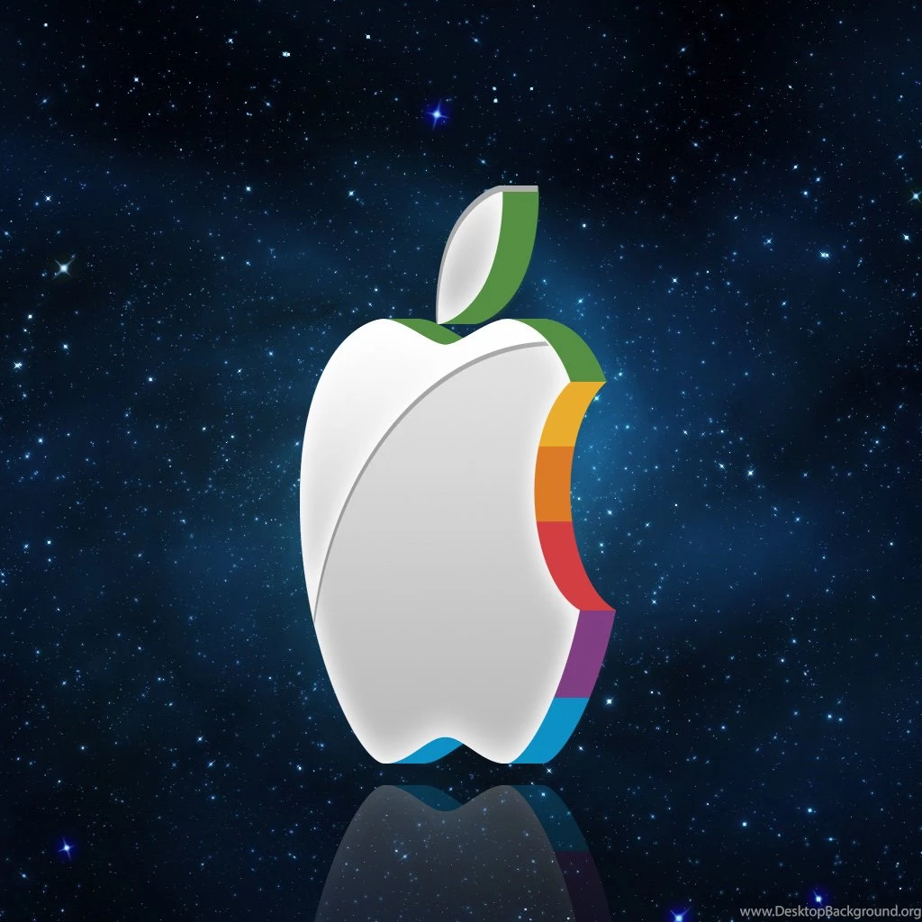 Apple In Space iPad Wallpapers