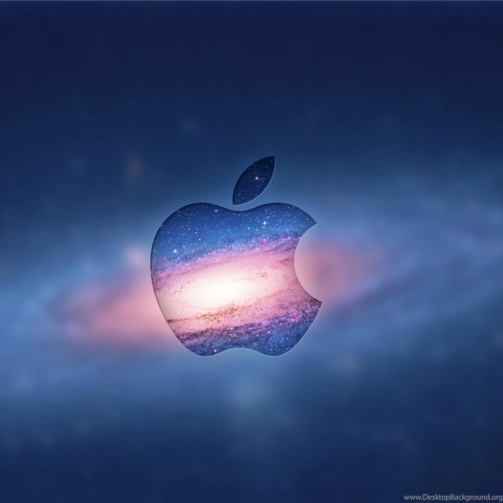 Apple Logo Galaxy Space Apple IPAD ICloud WallPaper