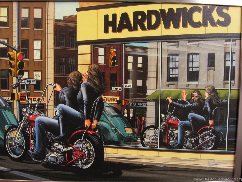 Motoblogn: David Mann The Norman Rockwell Of Biker Art Gallery 2