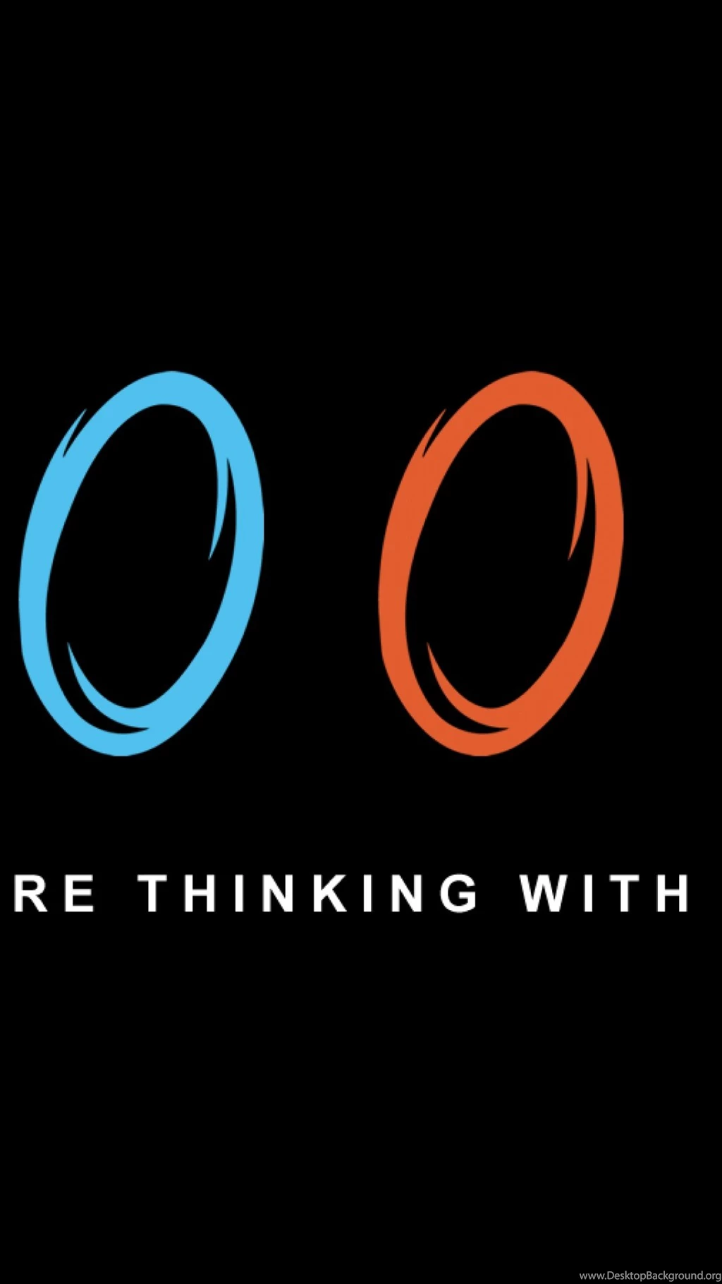 Now You're Thinking With Portals iPhone Wallpapers