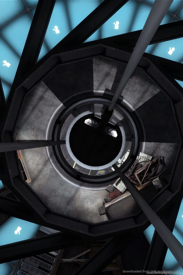 Download Portal 2 Tunnel Of Friendship Wallpapers For iPhone 4