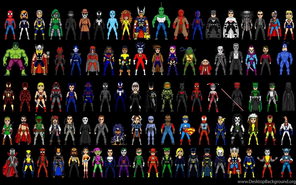 Collections Character Cartoon Superheroes Wall