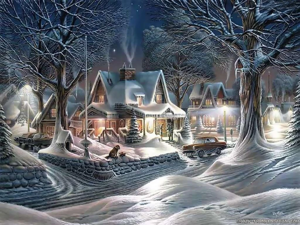 Download Beautiful Christmas Town Wallpapers