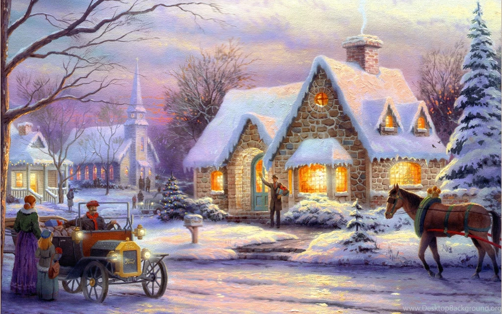 Christmas Paintings Wallpapers
