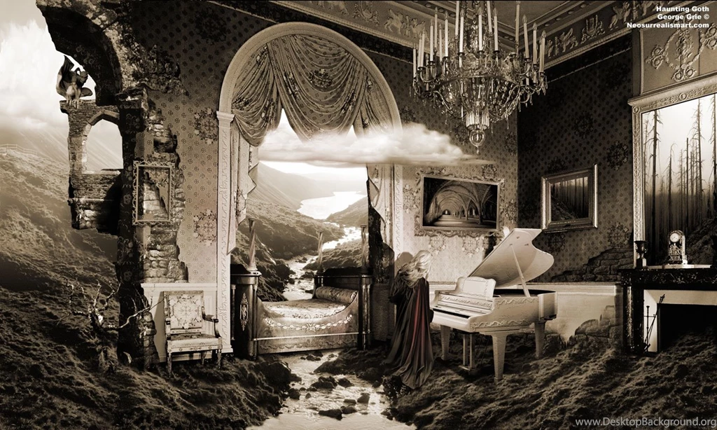 Haunting Goth Or Conception Of Gothic Music Lyrics: Surreal Art ...