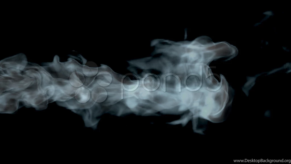 Smoke On Black Background, High Definition 3D Render. Stock ...