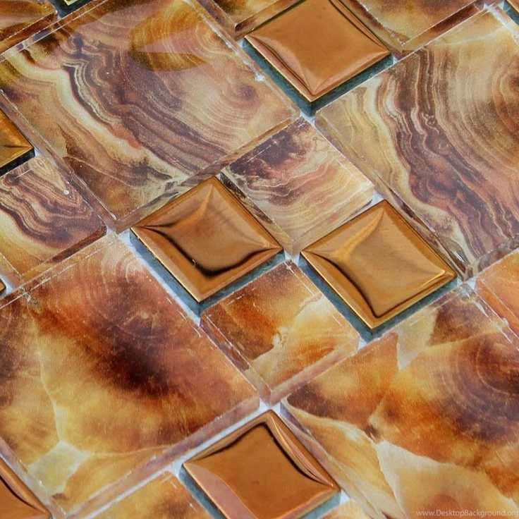 Glass Tile Sheets Electroplated Patterns Mosaic Wallpapers Ice ...