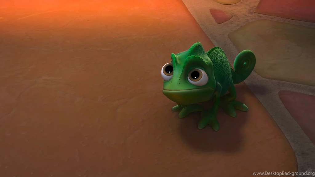 Pascal The Chameleon From Disney's Tangled Desktop Wallpapers