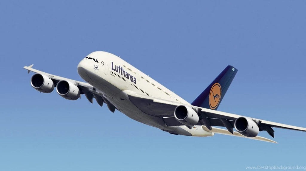 Airbus A380 Of Lufthansa Airlines Super Jumbo Jet