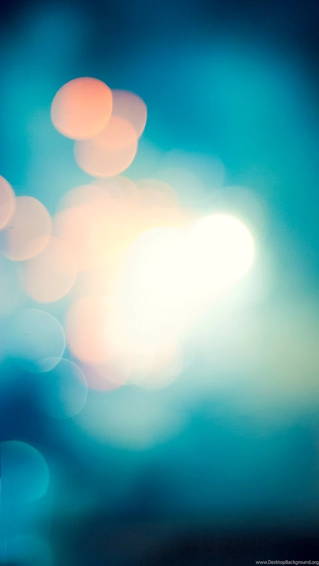 Soft Blue Light Bokeh Blur iPhone 5 Wallpapers / IPod Wallpapers HD ...