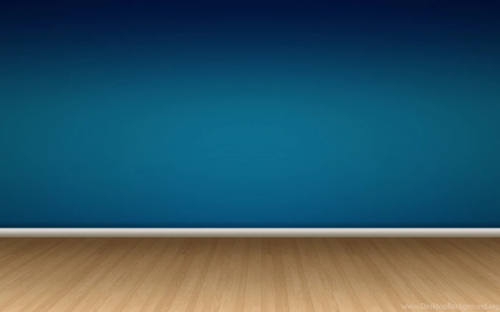 Wood Floor Blue Wall